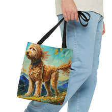 Load image into Gallery viewer, Goldendoodle, Labradoodle Watercolor Tote Bag