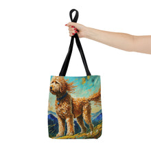 Load image into Gallery viewer, Goldendoodle, Labradoodle Watercolor Tote Bag
