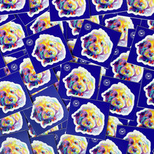 Load image into Gallery viewer, collage of goldendoodle dog stickers