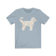 Load image into Gallery viewer, Floral Print Doodle Dog T-Shirt
