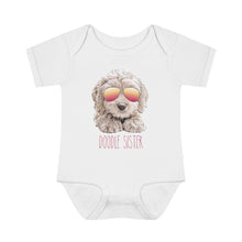 Load image into Gallery viewer, Doodle Sister in Sunglasses Baby & Toddler Bodysuit