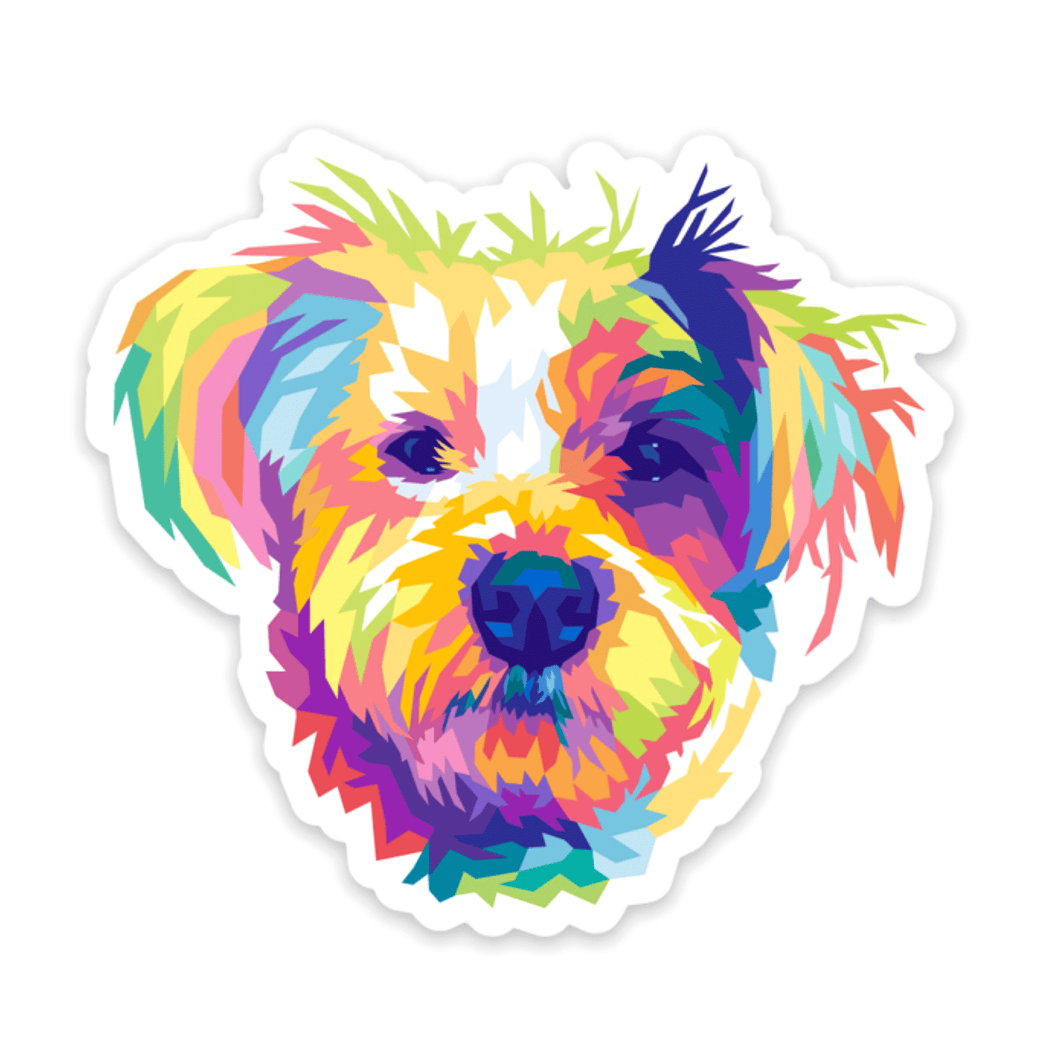 Scruffy Dog Sticker
