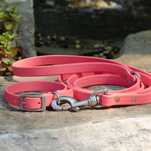 Load image into Gallery viewer, Waterproof Biothane® Leash - Coral (stainless steel)