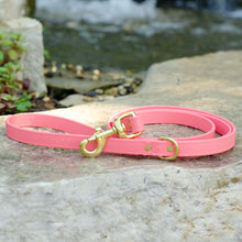 Load image into Gallery viewer, Waterproof Biothane® Leash - Coral (brass)