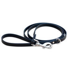 Load image into Gallery viewer, Waterproof Biothane® Leash - Black (stainless steel)