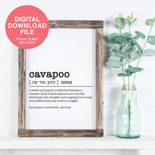 Load image into Gallery viewer, Cavapoo Dictionary Definition