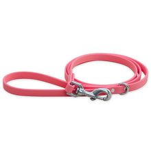 Load image into Gallery viewer, Waterproof Biothane® Leash - Coral (stainless steel)