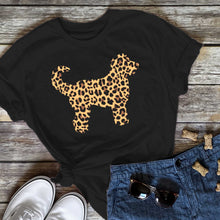 Load image into Gallery viewer, Leopard Print Doodle Dog T-shirt