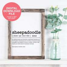 Load image into Gallery viewer, Sheepadoodle Dictionary Definition