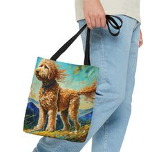 Load image into Gallery viewer, Goldendoodle, Labradoodle Watercolor Tote Bag
