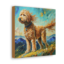 Load image into Gallery viewer, Goldendoodle Watercolor Canvas Wall Art
