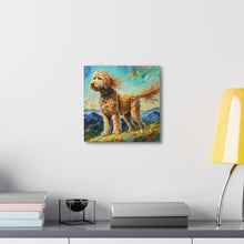 Load image into Gallery viewer, Goldendoodle Watercolor Canvas Wall Art
