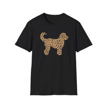 Load image into Gallery viewer, Leopard Print Dog T-Shirt — Cute Animal Silhouette Tee
