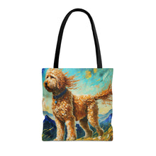 Load image into Gallery viewer, Goldendoodle, Labradoodle Watercolor Tote Bag
