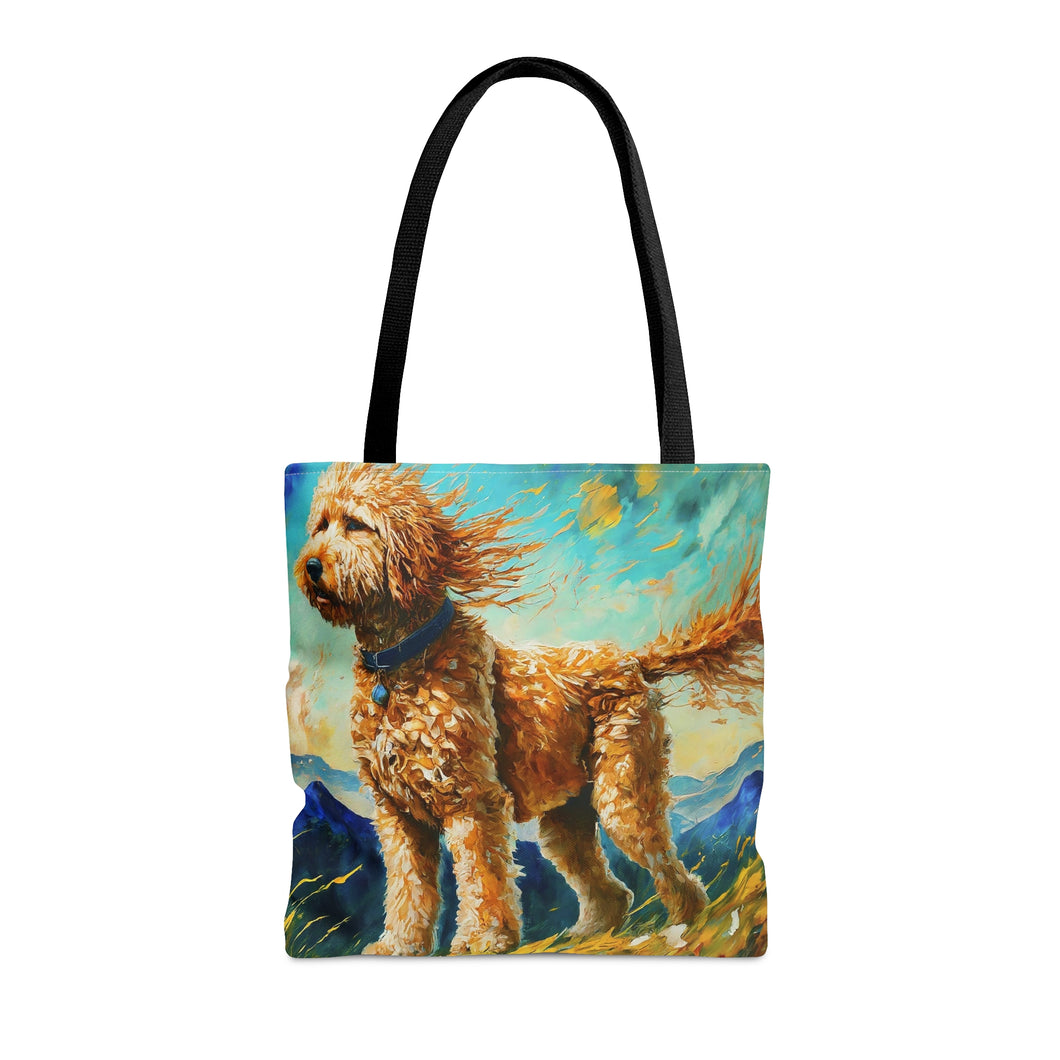 Goldendoodle, Labradoodle Watercolor Tote Bag