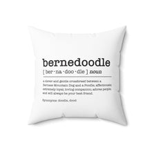 Load image into Gallery viewer, Bernedoodle Dictionary Definition Dog Throw Pillow
