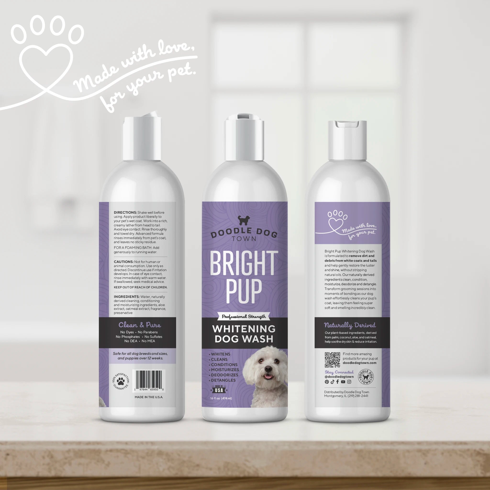Bright Pup Whitening Dog Wash