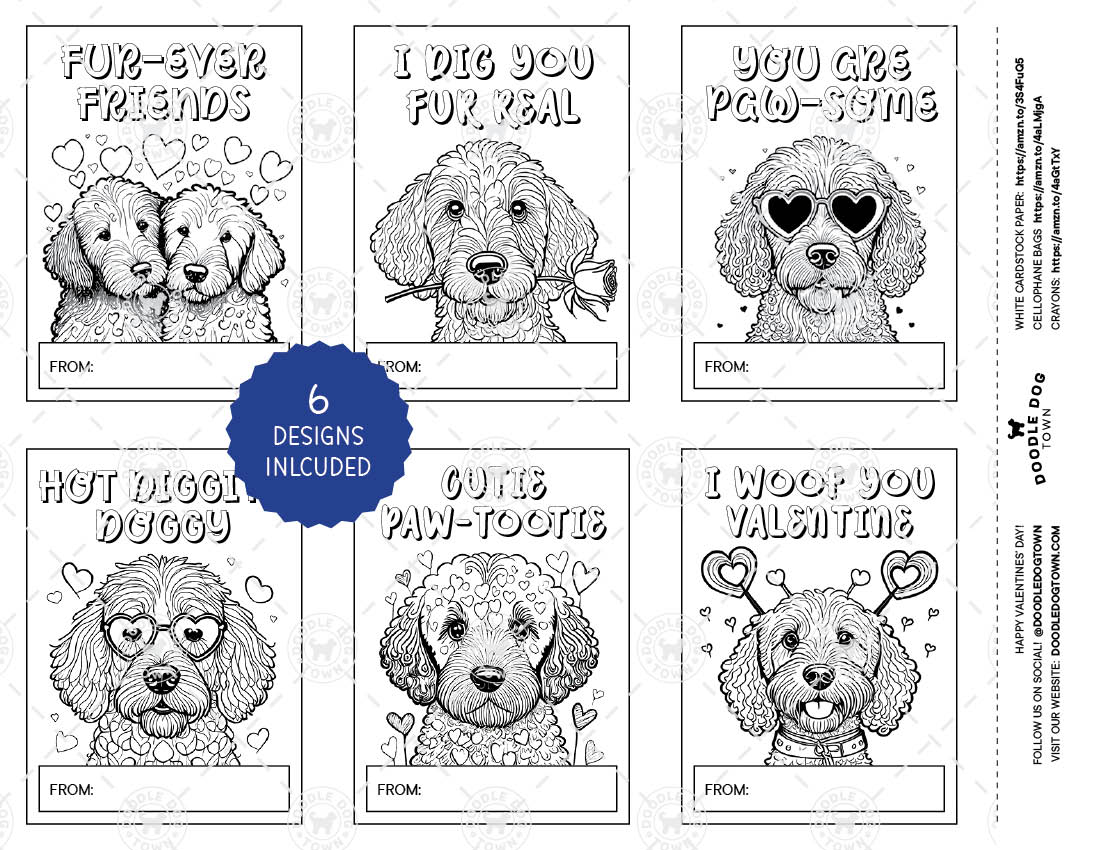 Valentine's Day Cards for Kids Classrooms Printable – Doodle Dog Town valentine-s-day-cards-for-kids-classrooms-printable-doodle-dog-town