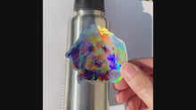 Load and play video in Gallery viewer, Holographic Doodle Dog Sticker
