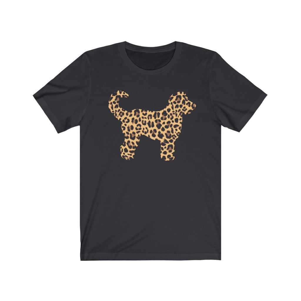 Leopard Print Doodle Dog T-shirt