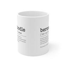 Load image into Gallery viewer, view of both sides of bernedoodle dictionary definition mug
