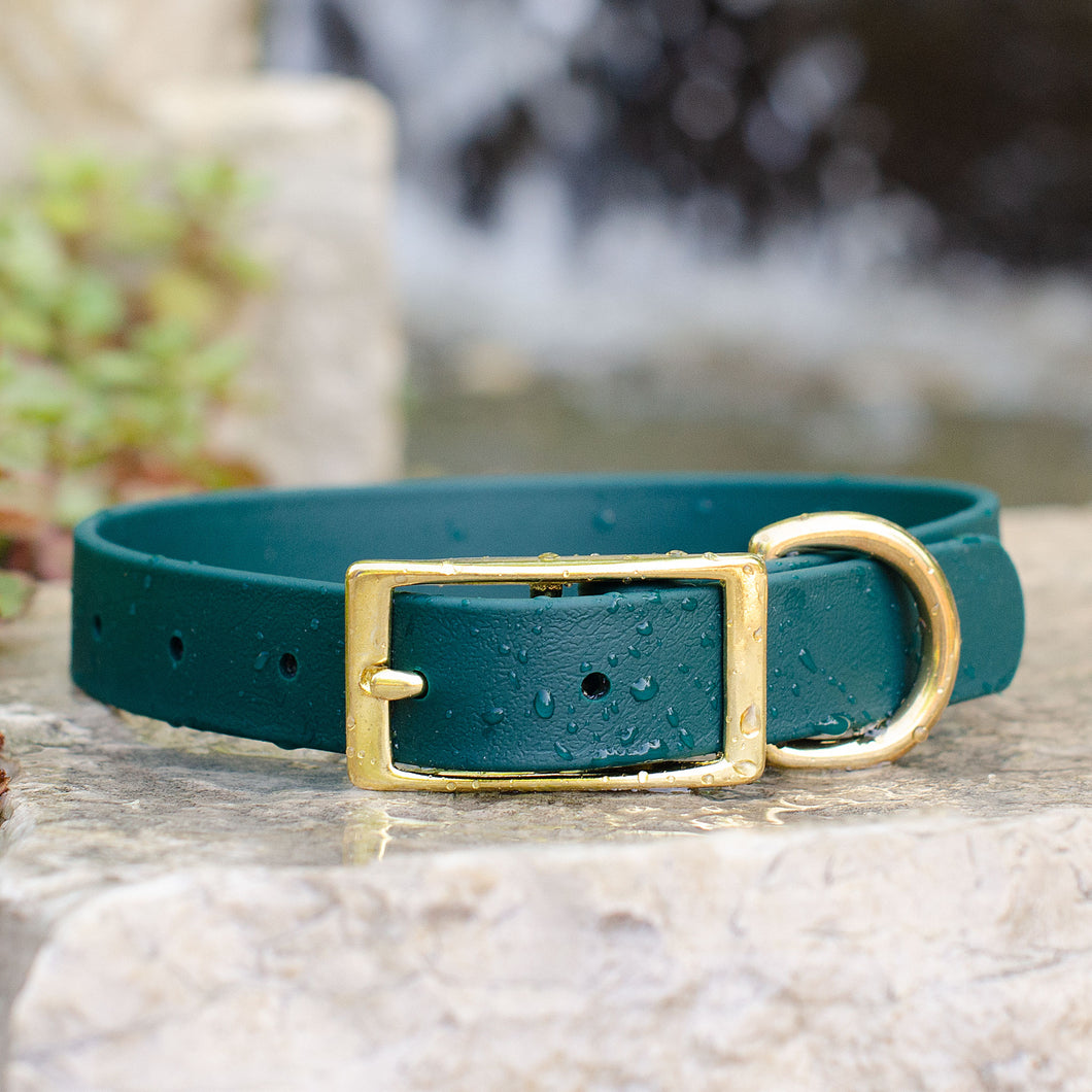 Waterproof Biothane® Collar - Emerald