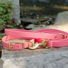 Load image into Gallery viewer, Waterproof Biothane® Leash - Coral (brass)
