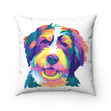 Load image into Gallery viewer, colorful pop art work of doodle dog like bernedoodle, goldendoodle or labradoodle
