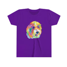 Load image into Gallery viewer, Rainbow Colorful Doodle Dog Kids Shirt, Labradoodle, Goldendoodle
