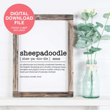 Load image into Gallery viewer, Sheepadoodle Dictionary Definition
